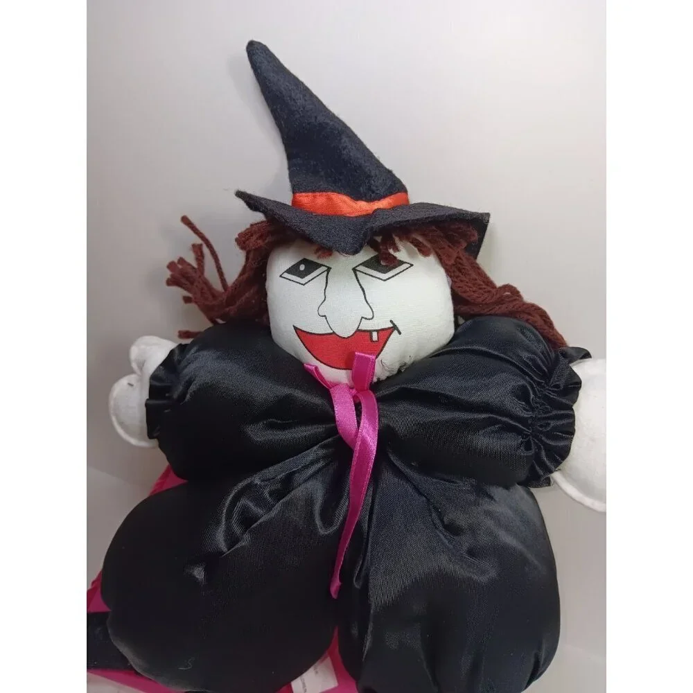 Vintage 90s Silly Halloween Plush Witch